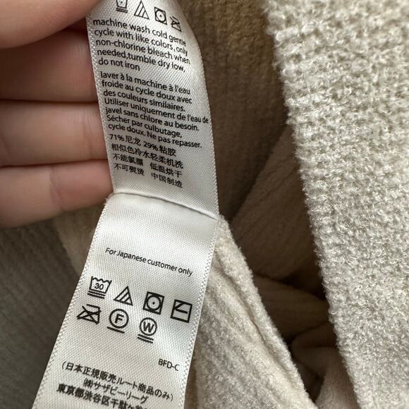 Barefoot Dreams Cream Cozy Chic Ultra Light Open Cardigan Med Style#BDWCU21659 - Picture 6 of 7